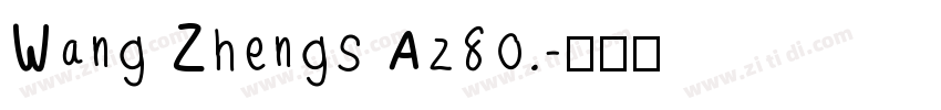 Wang Zhengs Az80.字体转换